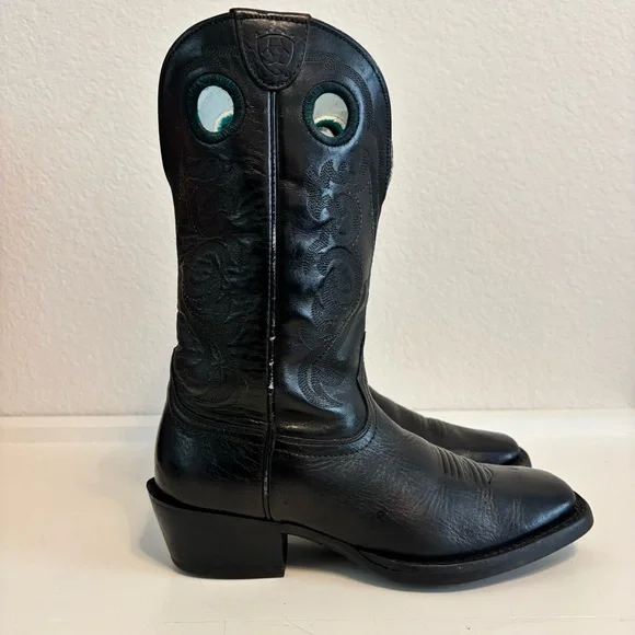 Ariat Crossfire Western leather 16847 Square toe Boots US Size 6.5B - Picture 3 of 16